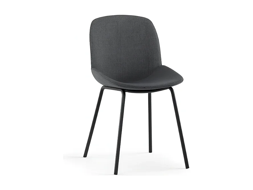 Adhara, Set di 4 Sedia in tessuto (57cm X 46cm H. 80cm)