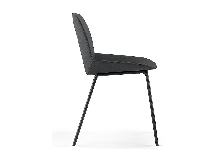 Adhara, Set di 4 Sedia in tessuto (57cm X 46cm H. 80cm)