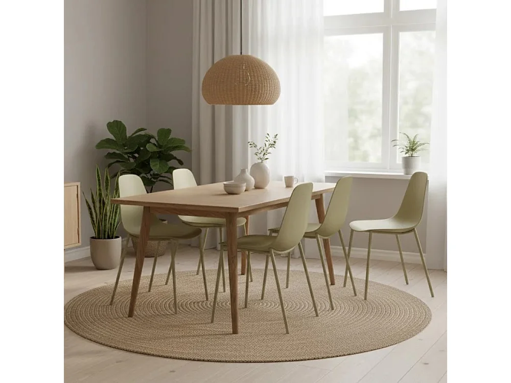 Mira, Set di 4 Sedia in polipropilene (49cm X 48.5cm H. 88cm)| Duzzle