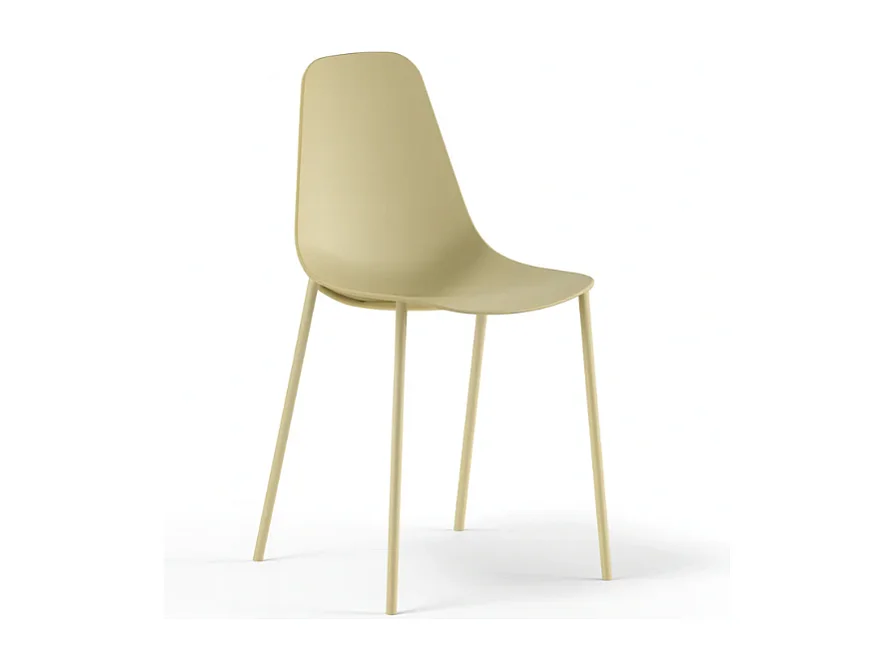 Mira, Set di 4 Sedia in polipropilene (49cm X 48.5cm H. 88cm)