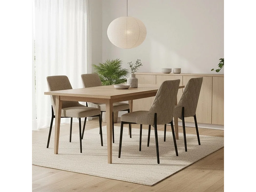 Charm, Set di 4 Sedia in tessuto (48cm X 58.5cm H. 89cm)