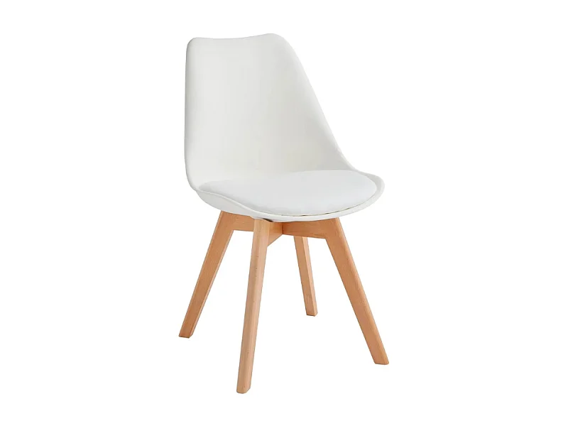 Lola, Set di 4 Sedia in polipropilene (48.5cm X 52cm H. 82cm)| Duzzle