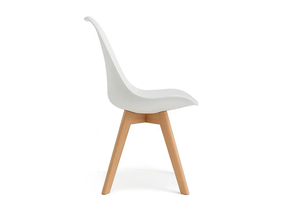 Lola, Set di 4 Sedia in polipropilene (48.5cm X 52cm H. 82cm)| Duzzle