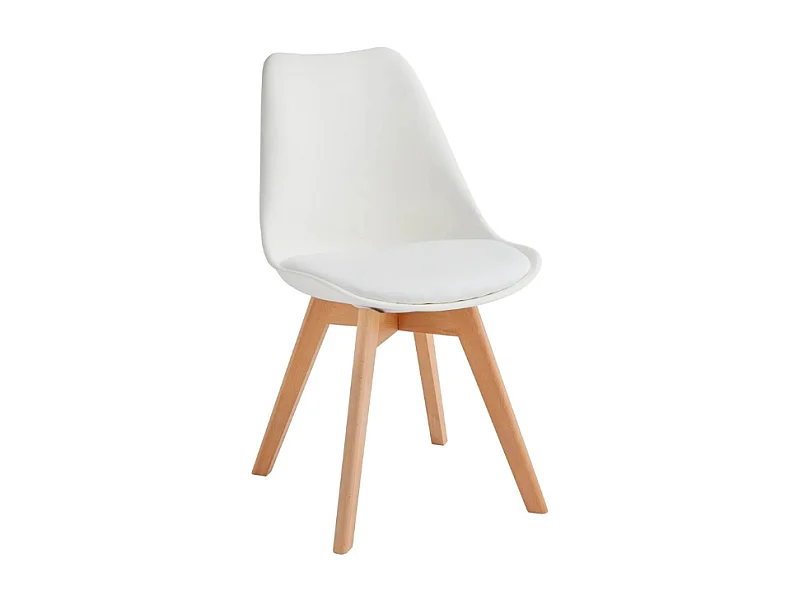 Lola, Set di 4 Sedia in polipropilene (48.5cm X 52cm H. 82cm)| Duzzle