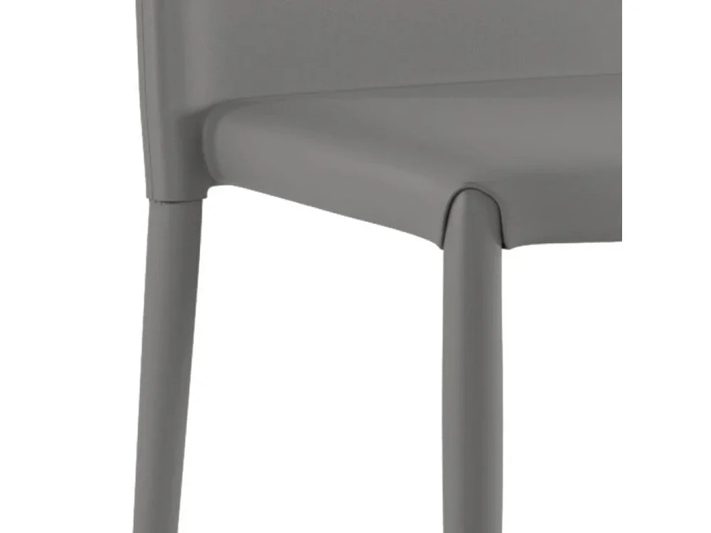 Arianna, Set di 4 Sedia in similpelle (40cm X 42cm H. 96cm)