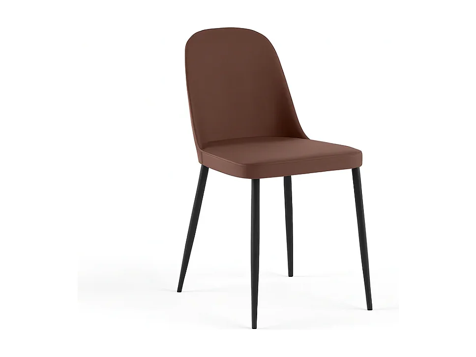 Gaelia, Set di 4 Sedia in soft-touch (52cm X 45cm H. 85cm)