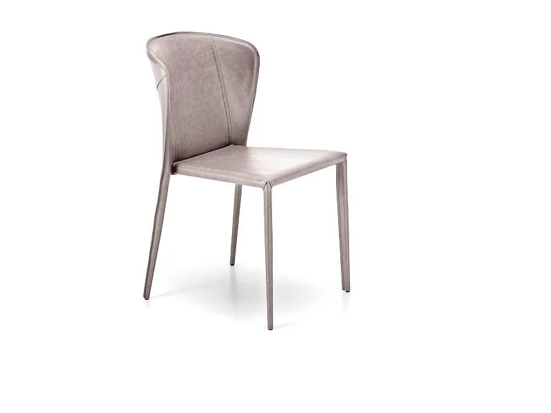 Selene, Set di 4 Sedia in similcuoio (49cm X 56cm H. 82cm)| Duzzle