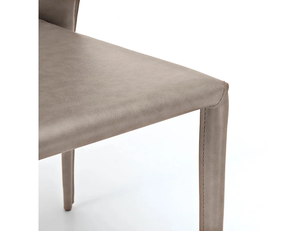 Selene, Set di 4 Sedia in similcuoio (49cm X 56cm H. 82cm)| Duzzle