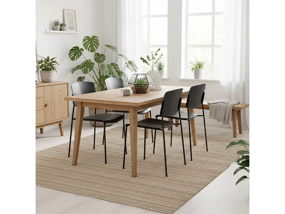 Vega, Set di 4 Sedia in polipropilene (52cm X 52cm H. 79cm)| Duzzle