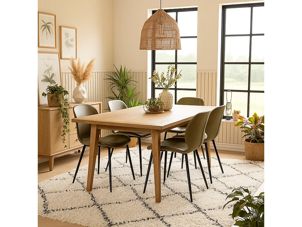 Callisto, Set di 4 Sedia in soft-touch (55cm X 45cm H. 83cm)| Duzzle