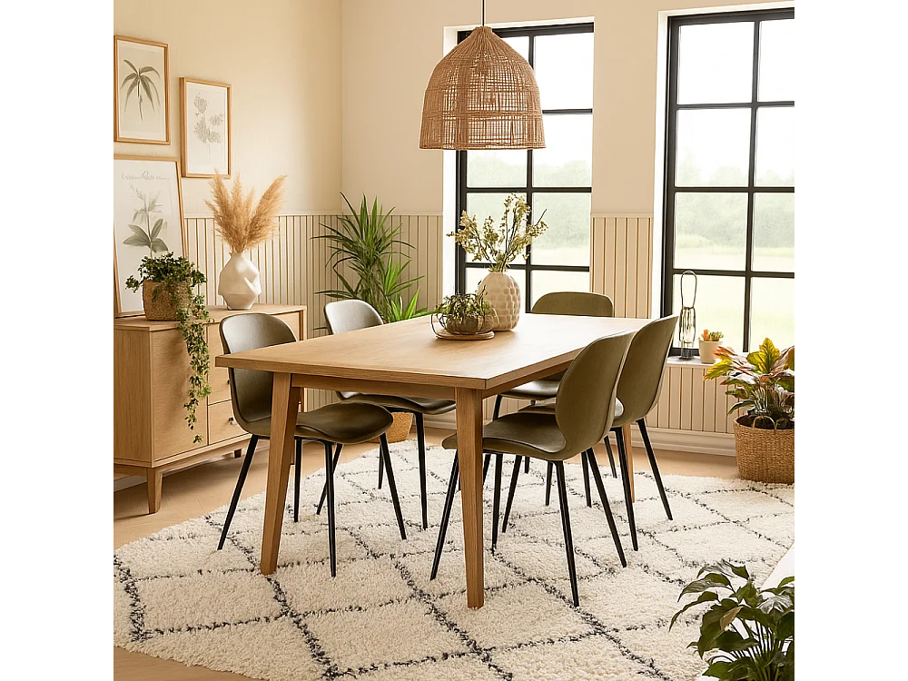 Callisto, Set di 4 Sedia in soft-touch (55cm X 45cm H. 83cm)| Duzzle