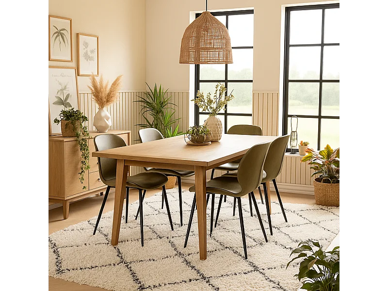 Callisto, Set di 4 Sedia in soft-touch (55cm X 45cm H. 83cm)