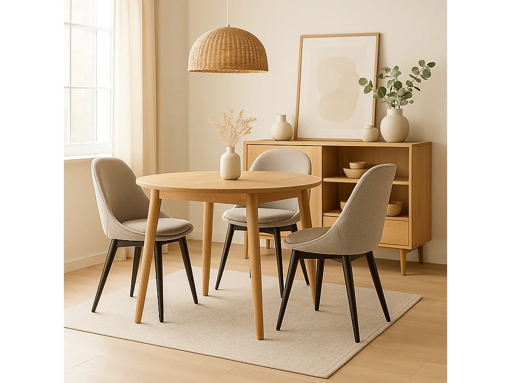 Delphi, Set di 4 Sedia in tessuto (58cm X 49cm H. 85cm)