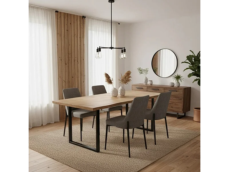 Charm, Set di 4 Sedia in tessuto (48cm X 58.5cm H. 89cm)