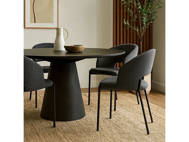 Siena, Set di 2 Sedia in tessuto (52cm X 55.5cm H. 78.5cm)