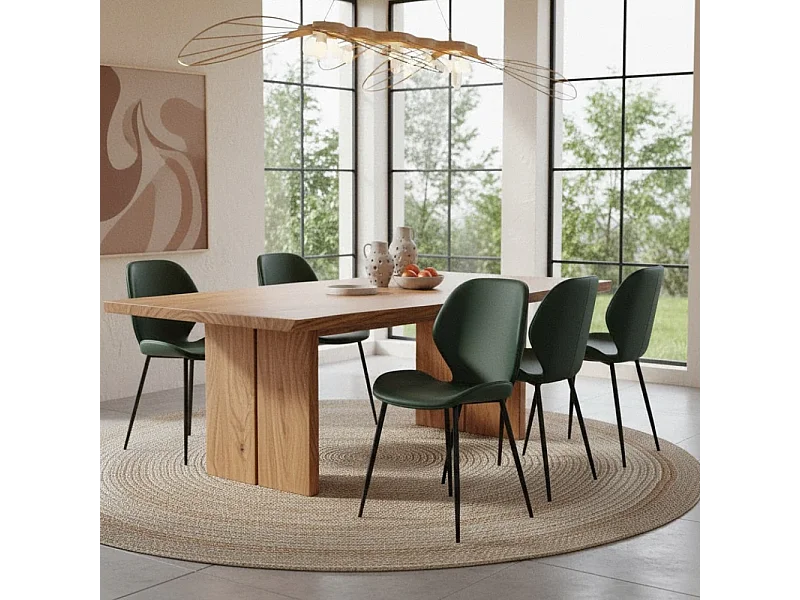 Callisto, Set di 4 Sedia in soft-touch (55cm X 45cm H. 83cm)