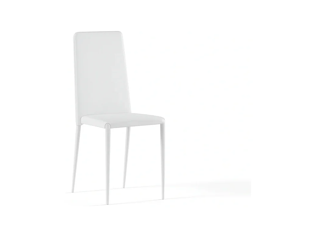 Arianna, Set di 4 Sedia in similpelle (40cm X 42cm H. 96cm)| Duzzle