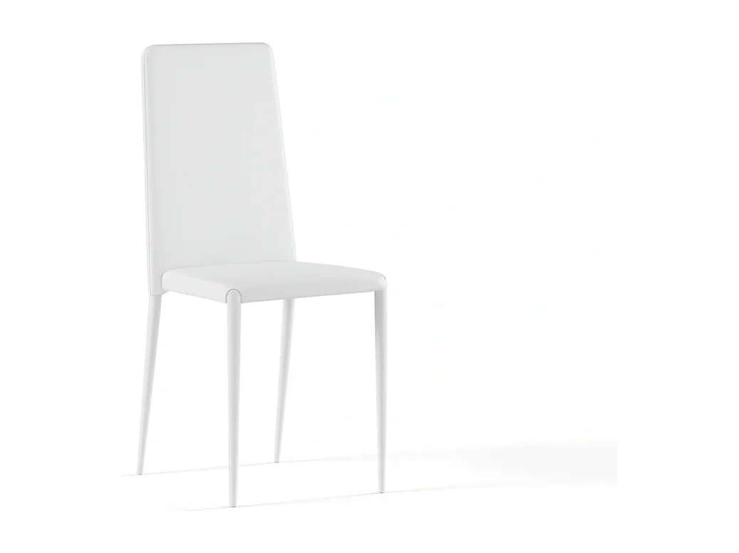 Arianna, Set di 4 Sedia in similpelle (40cm X 42cm H. 96cm)| Duzzle