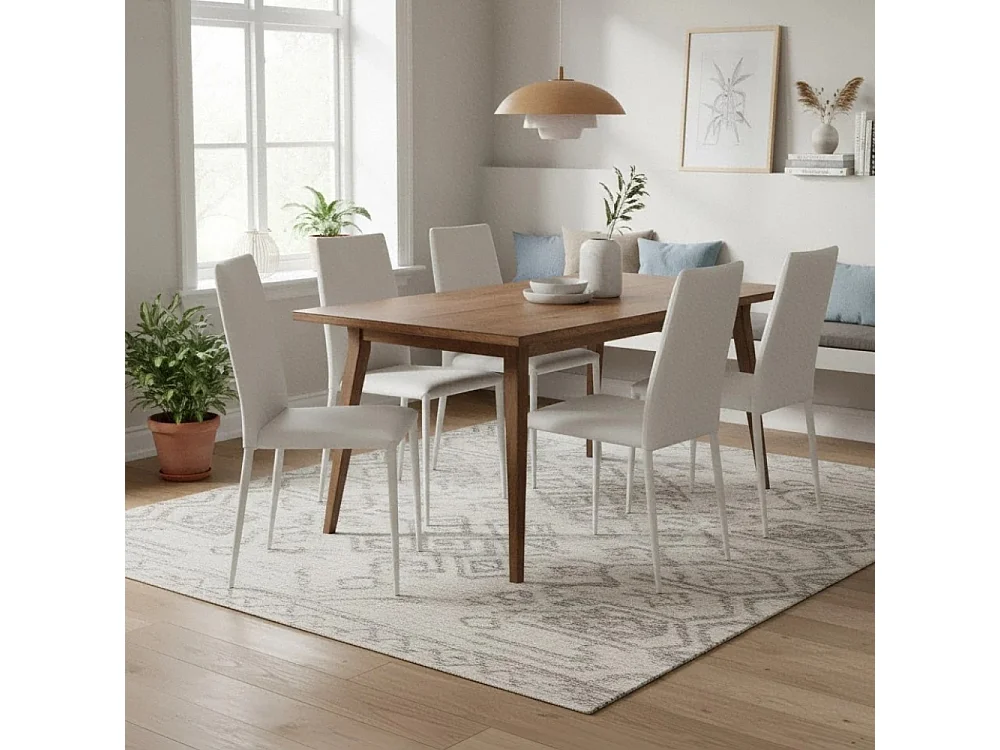 Arianna, Set di 4 Sedia in similpelle (40cm X 42cm H. 96cm)| Duzzle