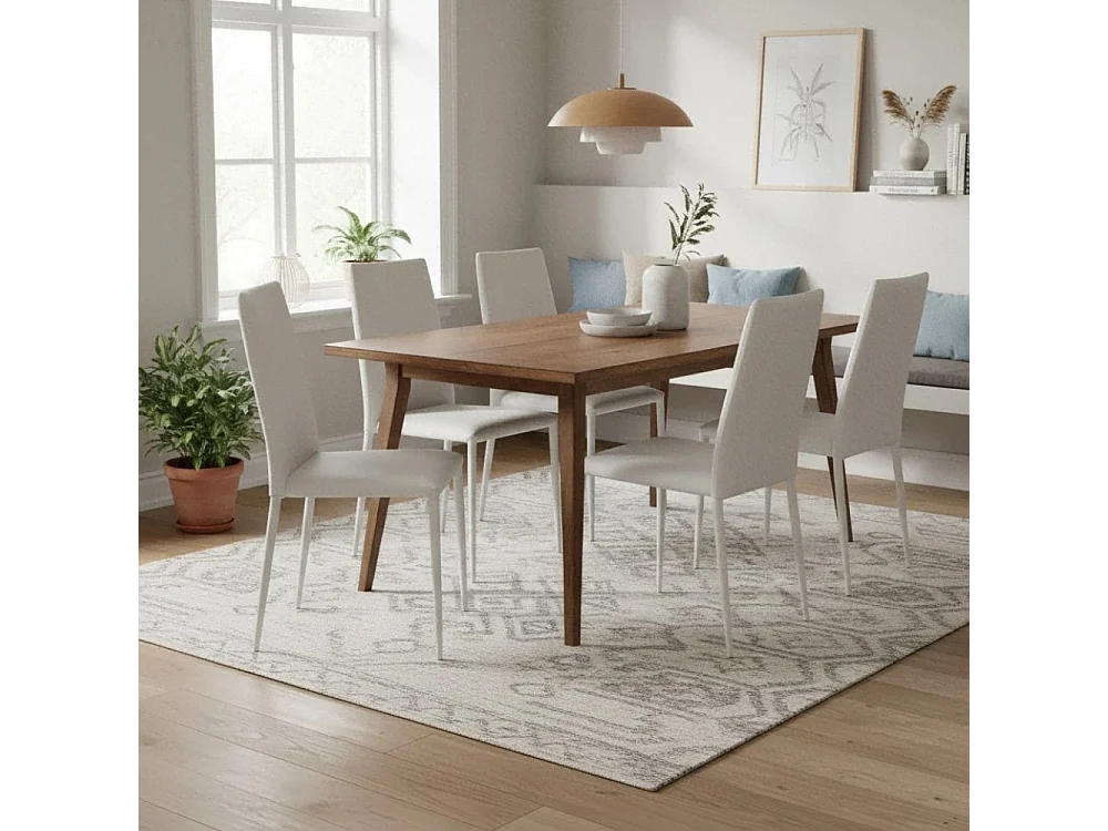 Arianna, Set di 4 Sedia in similpelle (40cm X 42cm H. 96cm)