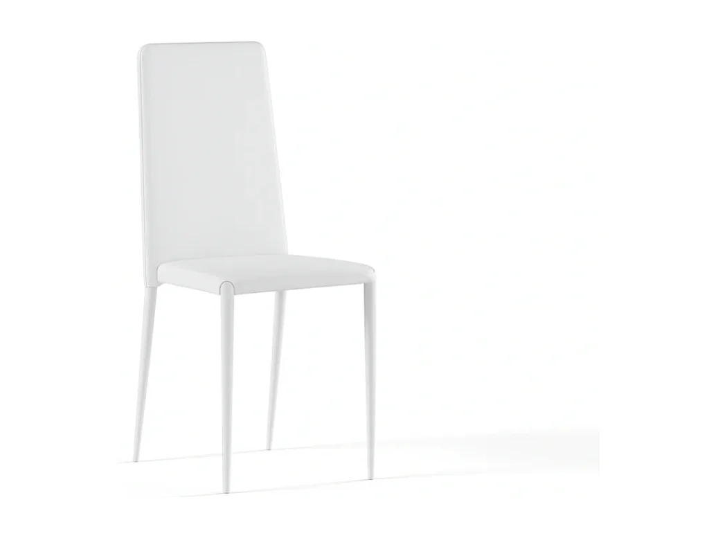 Arianna, Set di 4 Sedia in similpelle (40cm X 42cm H. 96cm)