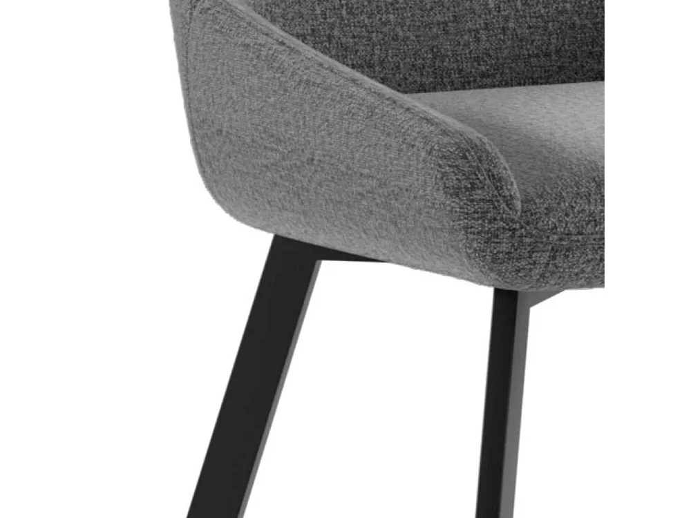 Artemis, Set di 4 Sedia in microfibra (48cm X 60cm H. 87cm)| Duzzle