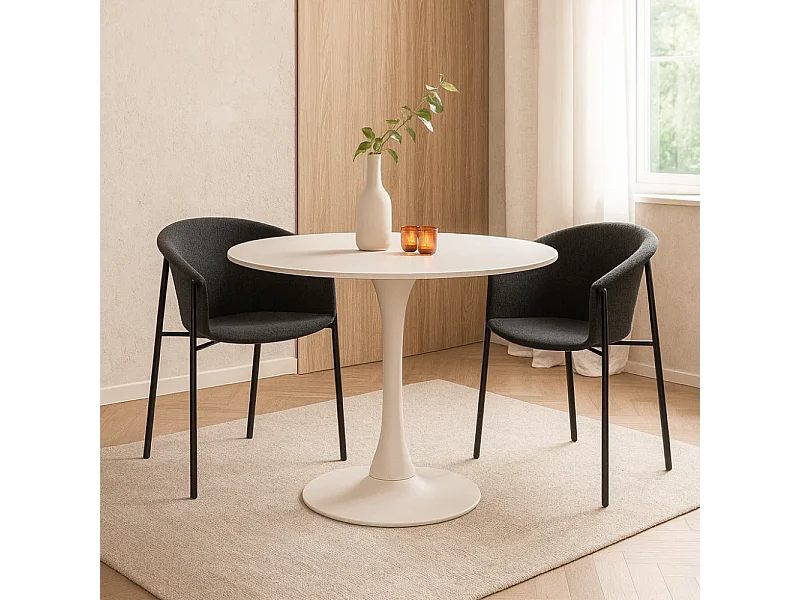 Electra, Set di 2 Sedia in tessuto (58cm X 56cm H. 79cm)