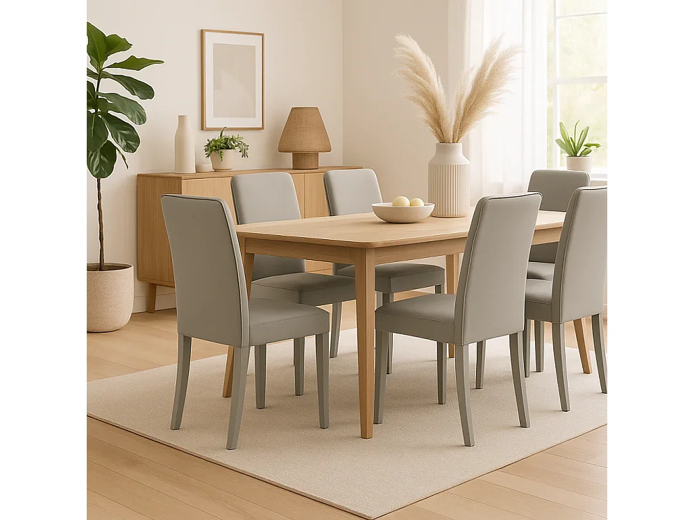 Alina, Set di 2 Sedia in similpelle (59cm X 46cm H. 99cm)| Duzzle