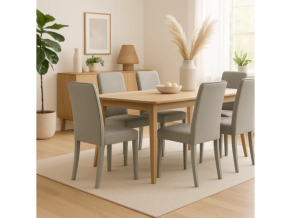 Alina, Set di 2 Sedia in similpelle (59cm X 46cm H. 99cm)