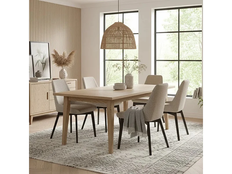 Erythea, Set di 4 Sedia in tessuto (62cm X 49.5cm H. 87cm)