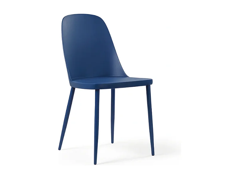 Athena, Set di 4 Sedia in polipropilene (46cm X 55cm H. 80cm)| Duzzle