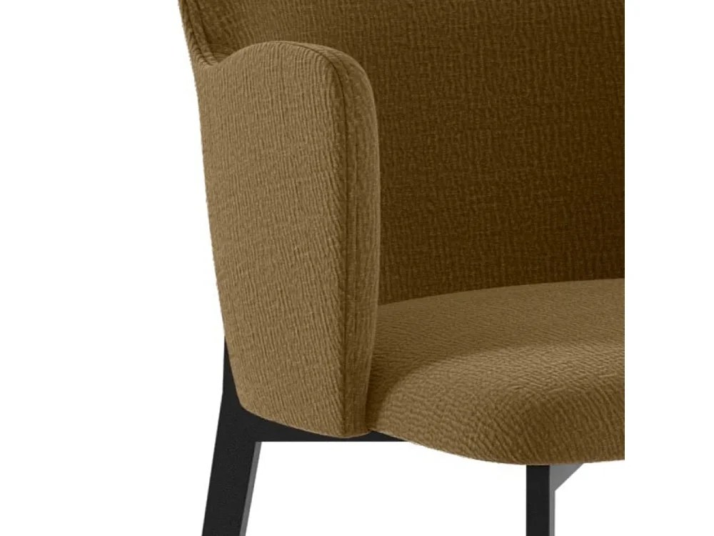 Flow, Set di 4 Sedia in tessuto easy-clean con gambe in metallo verniciato (53.5cm X 62.5cm H. 80cm)