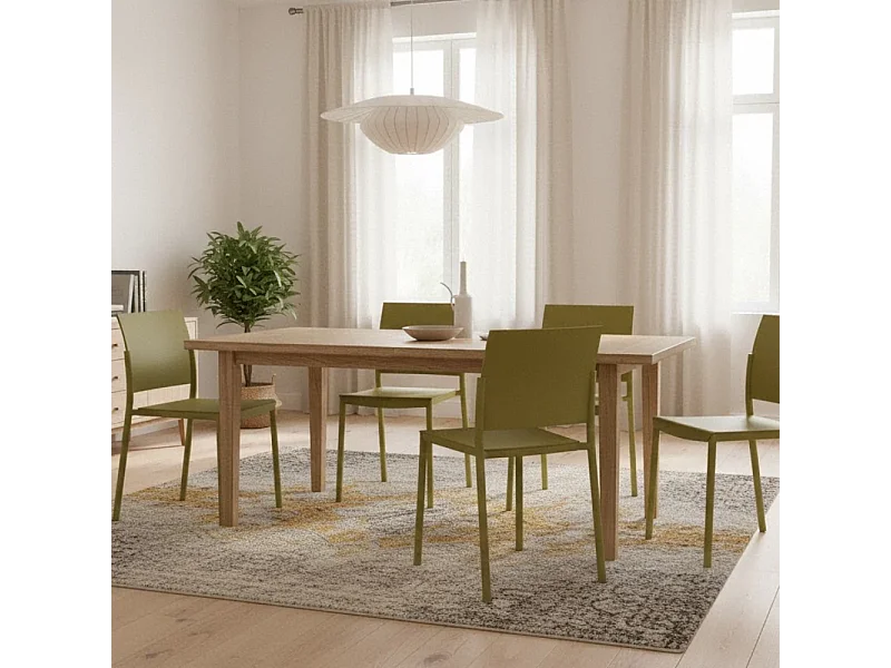 Aurora, Set di 4 Sedia in Polipropilene  (52.5cm X 55cm H. 81cm)