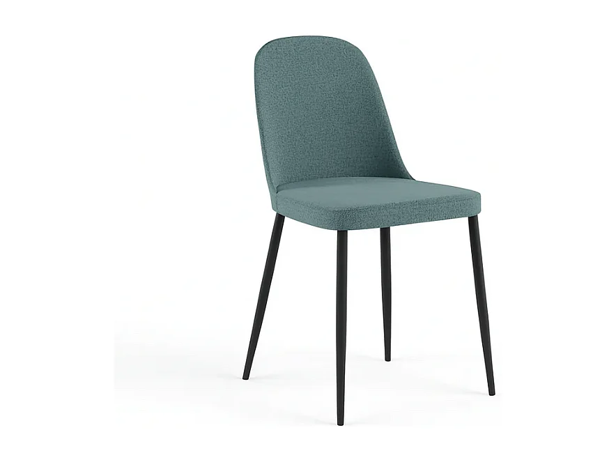 Corvina, Set di 4 Sedia in tessuto (55cm X 46cm H. 85cm)