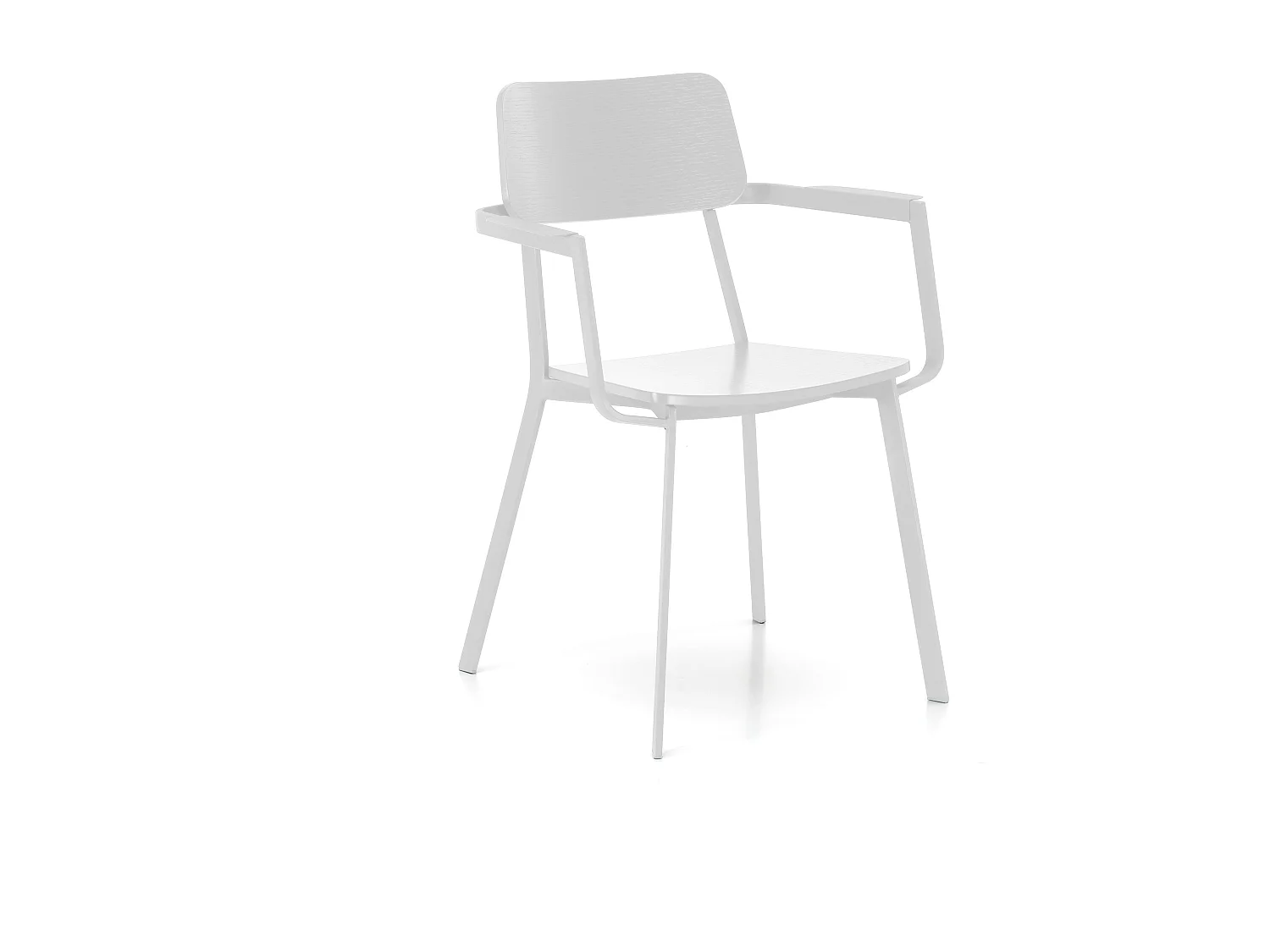 Teka Capotavola, Set di 4 Sedia in legno laccato (61cm X 51.5cm H. 82cm)| Duzzle