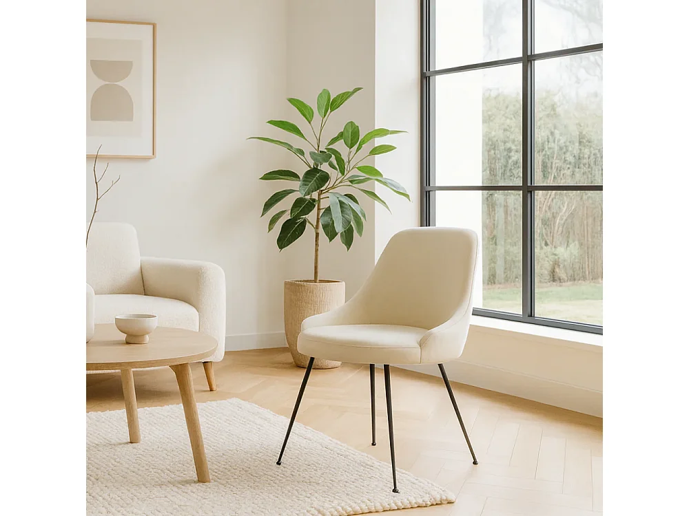 Andromeda,  Sedia in microfibra (48.5cm X 49.5cm H. 80cm)| Duzzle