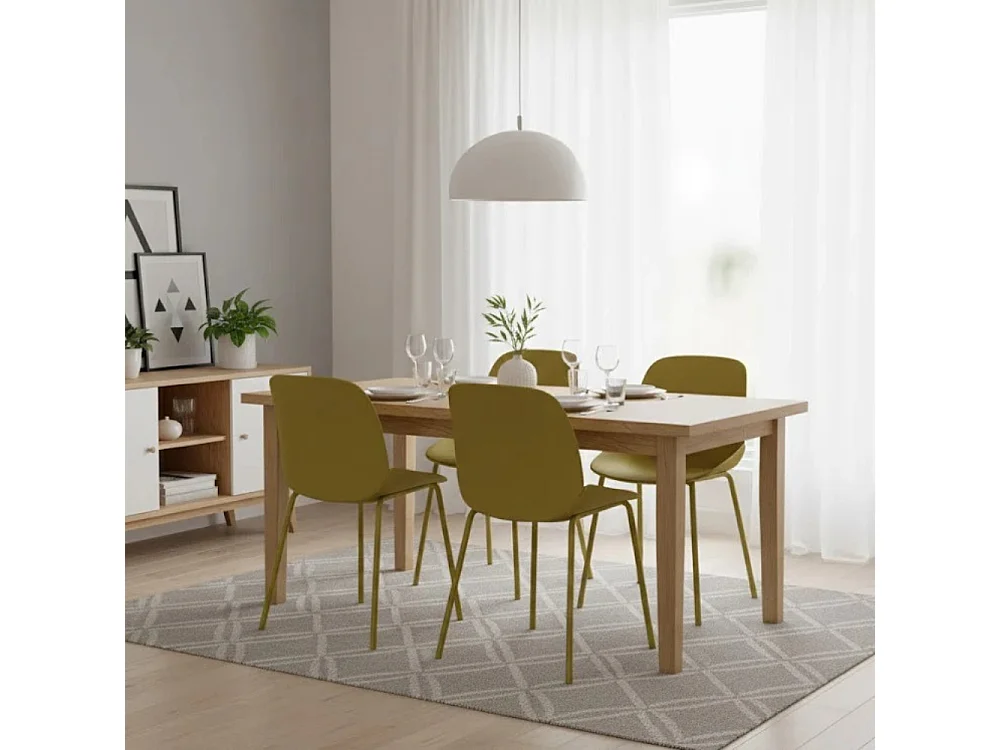 Cassandra, Set di 4 Sedia in polipropilene (55cm X 46cm H. 79cm)| Duzzle