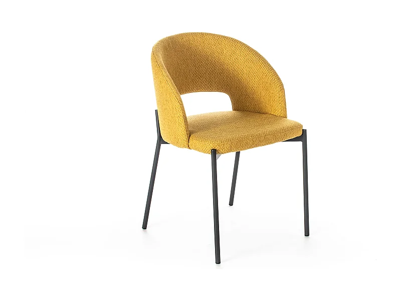 Siena, Set di 2 Sedia in tessuto (52cm X 55.5cm H. 78.5cm)| Duzzle