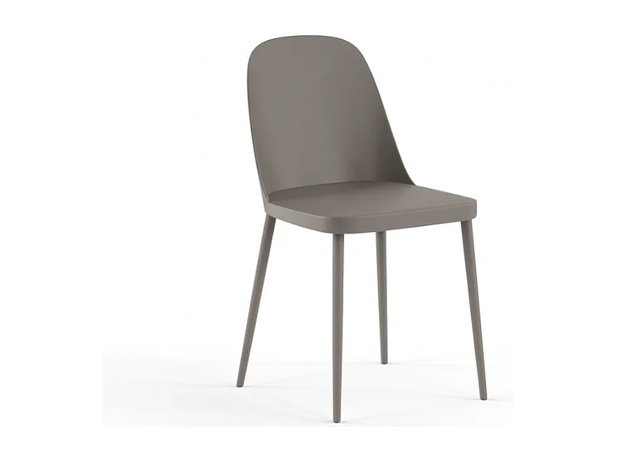 Athena, Set di 4 Sedia in polipropilene (46cm X 55cm H. 80cm)| Duzzle