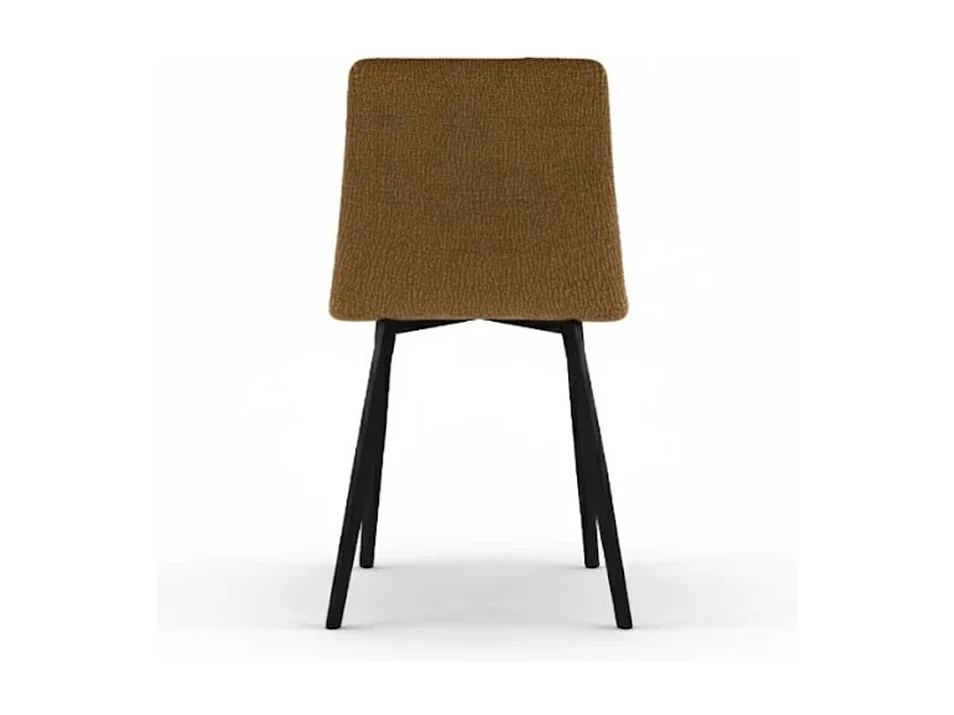 Daisy, Set di 4 Sedia in tessuto easy-clean con gambe in metallo verniciato (46cm X 55cm H. 87.5cm)