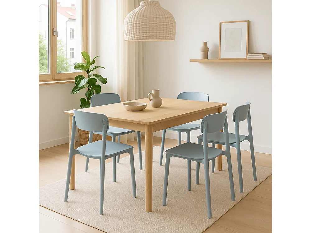 Urban, Set di 4 Sedia in polipropilene (50cm X 51cm H. 77cm)