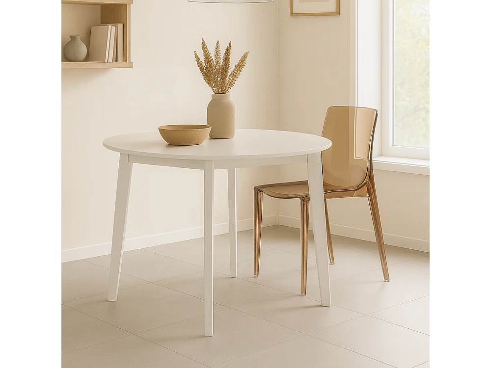 Blink, Set di 4 Sedia con gambe e seduta in policarbonato colore Cappuccino  (46.5cm X 54cm H. 82cm)