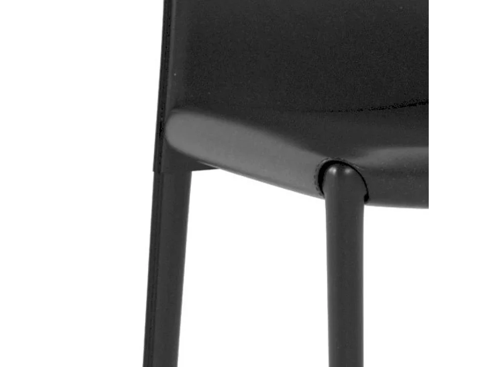 Luma, Set di 4 Sedia in similcuoio (42cm X 41cm H. 95cm)