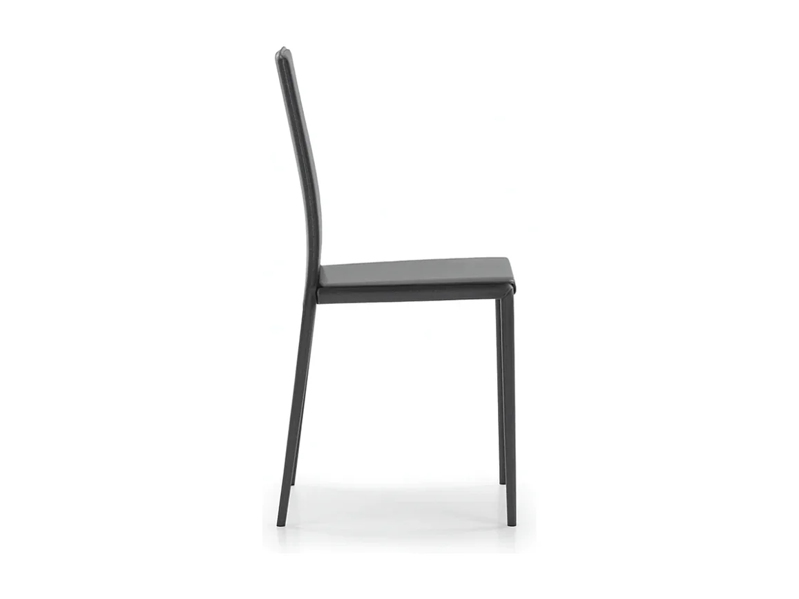 Luma, Set di 4 Sedia in similcuoio (42cm X 41cm H. 95cm)