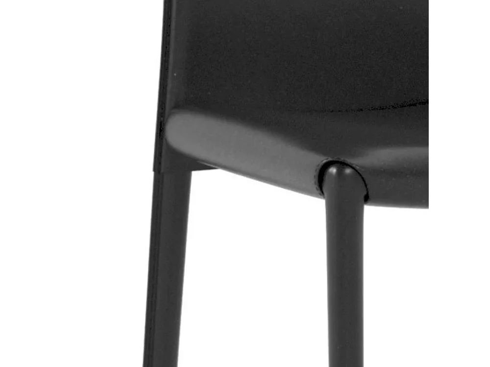 Luma, Set di 4 Sedia in similcuoio (42cm X 41cm H. 95cm)
