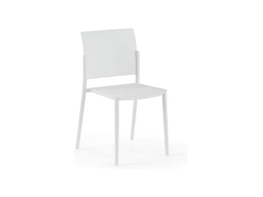 Aurora, Set di 4 Sedia in polipropilene (52.5cm X 55cm H. 81cm)| Duzzle