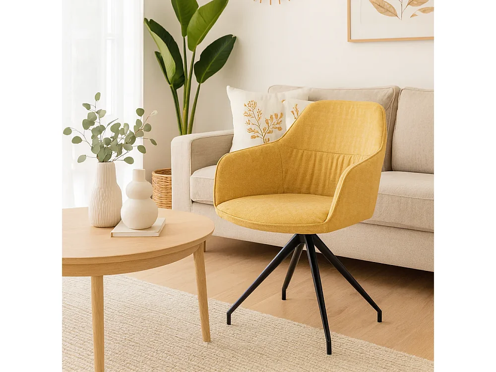 Celeste, Set di 2 Sedia in tessuto (56cm X 56cm H. 87cm)| Duzzle