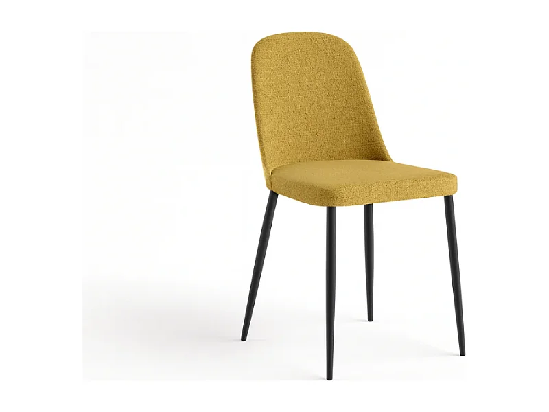 Corvina, Set di 4 Sedia in tessuto (55cm X 46cm H. 85cm)| Duzzle