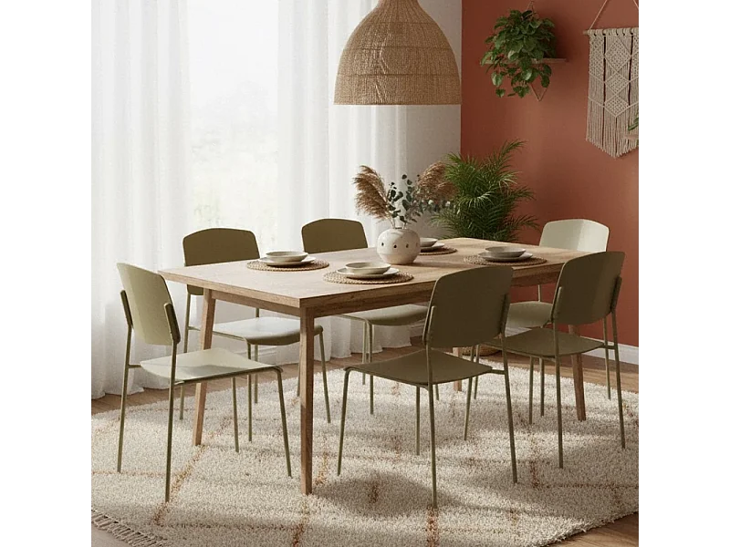 Vega, Set di 4 Sedia in polipropilene (52cm X 52cm H. 79cm)