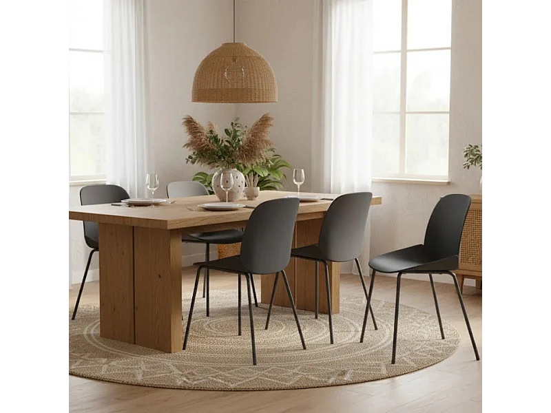 Cassandra, Set di 4 Sedia in polipropilene (55cm X 46cm H. 79cm)